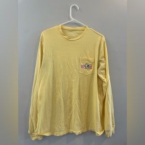 Vineyard Vines Long Sleeve Mens Shirt Yellow Medium